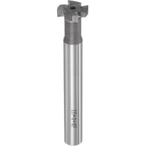 uxcell T-Slot Milling Cutters, 5mm Depth 16mm Cutting Dia 10mm Shank Tungsten Carbide Tip 4 Flutes T Slot End Mill for Stainless Steel Copper Aluminum in Saudi Arabia