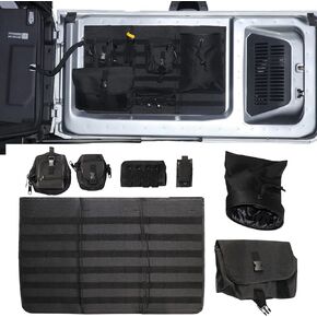 Tailgate Storage Bag for 2021 2022 2023 2024 Ford Bronco 2/4 Door Interior Accessories Cargo Tools Organizer Rear Trunk Pockets Detachable Oxford Bags, 7Pcs/Set Black