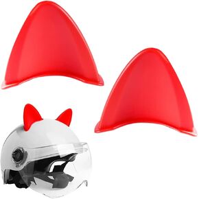 2 Pcs Silicone Cat Ears Helmet Decorations Accessories for Halloween Cosplay Party Cute Motorcycle Bicycle Ski Helmets Decor