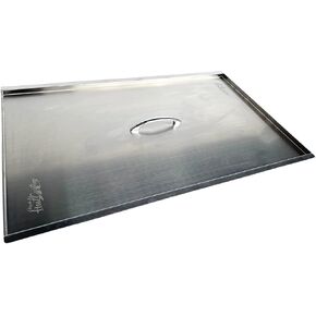 Fryer Cover Stainless Steel 40-50 Lbs (Internal Size: 23-5/8" x 13-3/4" x 1/2")