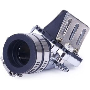 Glixal ATKS-019 Jog 50cc 72cc Alloy High Performance Racing Carburetor Intake Manifold with Reed Valves for 1PE40QMB 1E40QMB Minarelli Engine Scooter Moped Motorcycle ATV