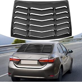 Rear Window Louver for Toyota Corolla 2014 2015 2016 2017 Matte Black Rain Sun Shade Windshield Cover in GT Lambo Style ABS