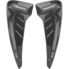 Car Air Vent Trim Cover, Pair Carbon Fiber Side Marker Air Wing Vent Trim Cover Universal Modification