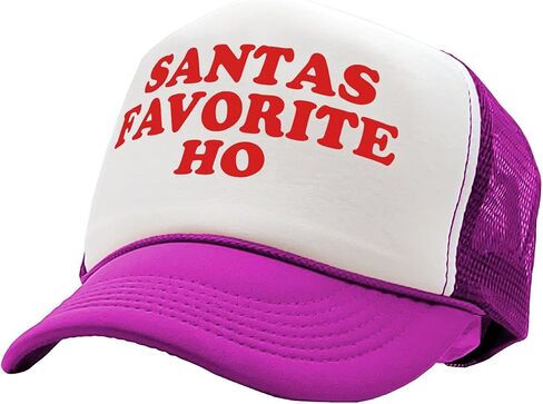 The Goozler - Santas Favorite HO - Christmas Claus Funny - Vintage Retro Style Trucker Cap Hat in Saudi Arabia