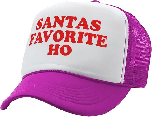 The Goozler - Santas Favorite HO - Christmas Claus Funny - Vintage Retro Style Trucker Cap Hat in Saudi Arabia
