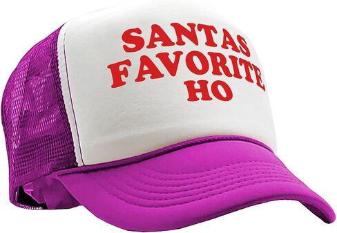 The Goozler - Santas Favorite HO - Christmas Claus Funny - Vintage Retro Style Trucker Cap Hat in Saudi Arabia
