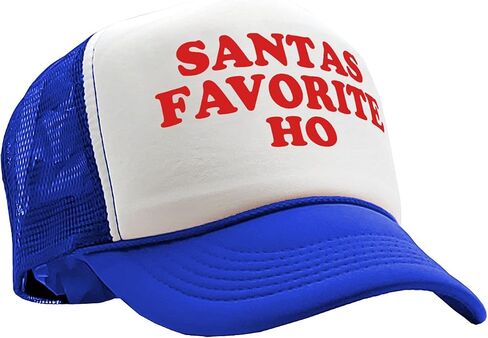 The Goozler - Santas Favorite HO - Christmas Claus Funny - Vintage Retro Style Trucker Cap Hat in Saudi Arabia
