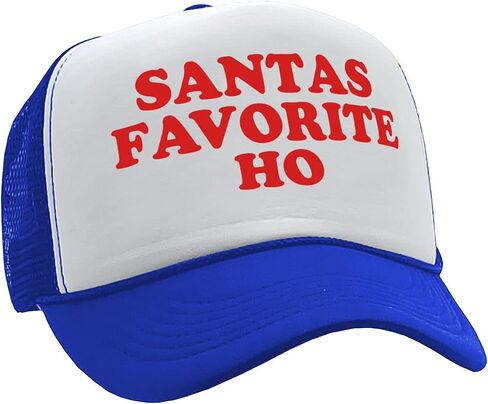 The Goozler - Santas Favorite HO - Christmas Claus Funny - Vintage Retro Style Trucker Cap Hat in Saudi Arabia