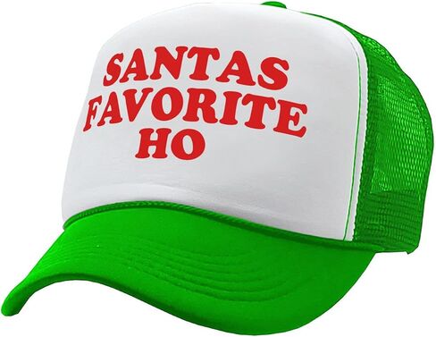 The Goozler - Santas Favorite HO - Christmas Claus Funny - Vintage Retro Style Trucker Cap Hat in Saudi Arabia