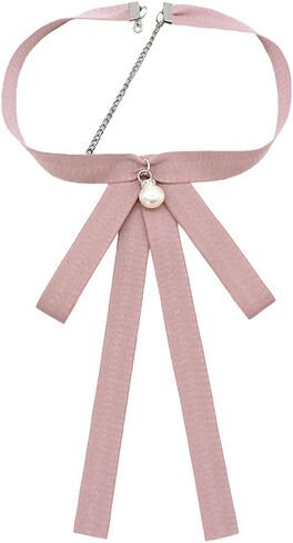 Bow Ties for Women Girls,Womens Black Tie, Adjustable String Ribbon Tie for Shirt Uniform Costume in Saudi Arabia