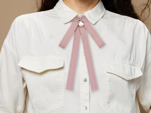 Bow Ties for Women Girls,Womens Black Tie, Adjustable String Ribbon Tie for Shirt Uniform Costume in Saudi Arabia