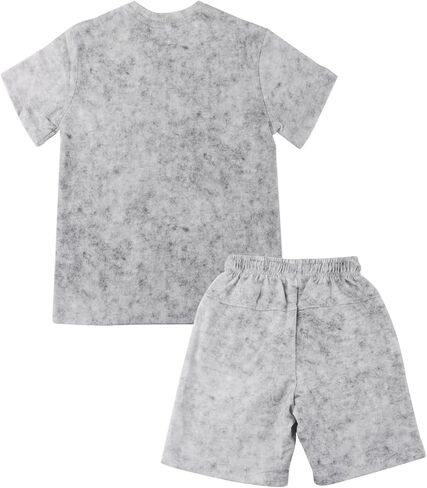 Boys Two Piece Summer Outfits Tie Dye T-Shirt and Shorts Clothes Set for Kids 4-13 in Saudi Arabia