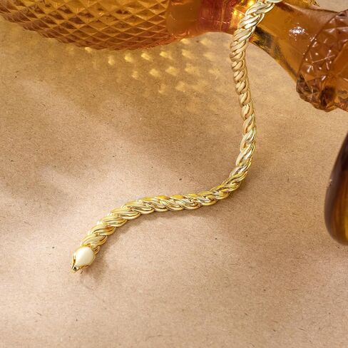 Gold Bracelets for Men and Women 14K Gold Chain Bracelet Double-Row Braid Non Tarnish Bracelets Lobster Clasp Available 5 Sizes (6.5'', 7", 7.5", 8", 8.5") in Saudi Arabia