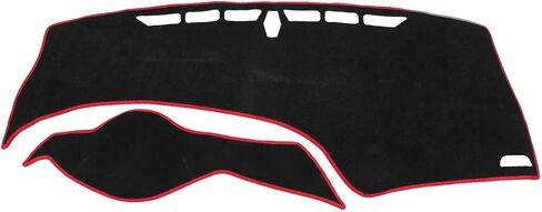 X AUTOHAUX Dashboard Cover Nonslip Black Red Carpet Mat Pad Kit for Honda Civic 2012 2013 2014 2015 Dash Cover in Saudi Arabia