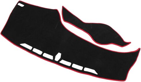 X AUTOHAUX Dashboard Cover Nonslip Black Red Carpet Mat Pad Kit for Honda Civic 2012 2013 2014 2015 Dash Cover in Saudi Arabia