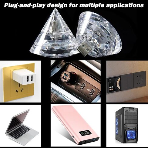 5 PCS USB Atmosphere Light,USB Strobe LED Light,Plug in LED Mini Bulb,RGB Portable Ambient Lighting,Decorative Lamp for Car,Home,Party Decorations in Kuwait