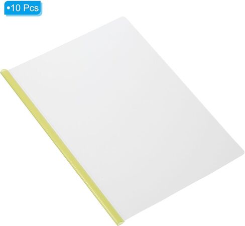 PATIKIL Clear Report Covers with Sliding Bar, 10 Pcs 8 mm Slide-Grip Resume Cover 50 Sheets Capacity, A4 Presentation Folders for File, Resume, Rose in Saudi Arabia