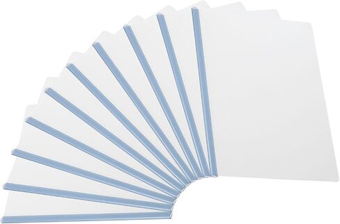 PATIKIL Clear Report Covers with Sliding Bar, 10 Pcs 8 mm Slide-Grip Resume Cover 50 Sheets Capacity, A4 Presentation Folders for File, Resume, Rose in Saudi Arabia