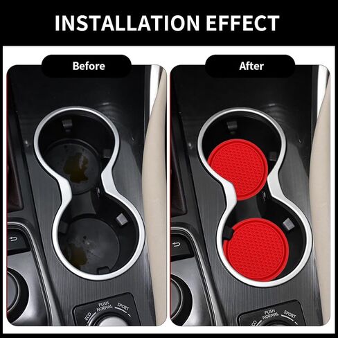 مجموعة إكسسوارات السيارة 27 قطعة، شريط تزيين السيارة، شرائط تزيين فتحة السيارة، شرائط الحشو، مع كاشطات تزيين كأس السيارة وإكسسوارات السيارة الداخلية (أحمر) in Kuwait