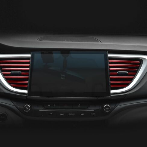 مجموعة إكسسوارات السيارة 27 قطعة، شريط تزيين السيارة، شرائط تزيين فتحة السيارة، شرائط الحشو، مع كاشطات تزيين كأس السيارة وإكسسوارات السيارة الداخلية (أحمر) in Kuwait