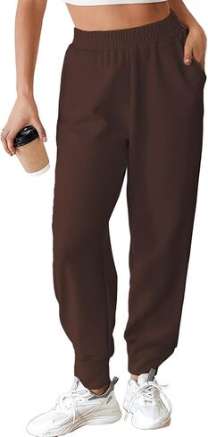 Aleumdr Women's High Waisted Sweatpants with Pockets Workout Running Jogger Pants Baggy Lounge Sweat Pants in Kuwait