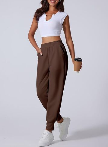 Aleumdr Women's High Waisted Sweatpants with Pockets Workout Running Jogger Pants Baggy Lounge Sweat Pants in Kuwait