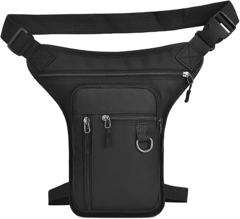 حقيبة الساق في الهواء الطلق قطرة الفخذ حقيبة دراجة نارية الخصر حقيبة متعددة جيوب تصميم حقيبة حزمة الموضة لركوب الدراجة ركوب الدراجات المشي لمسافات طويلة في الهواء الطلق السفر التخييم حقيبة يومية عادية (أسود) in Kuwait