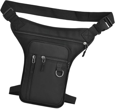 حقيبة الساق في الهواء الطلق قطرة الفخذ حقيبة دراجة نارية الخصر حقيبة متعددة جيوب تصميم حقيبة حزمة الموضة لركوب الدراجة ركوب الدراجات المشي لمسافات طويلة في الهواء الطلق السفر التخييم حقيبة يومية عادية (أسود) in Kuwait