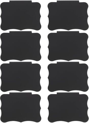 8pcs Tag Label Holders for Storage Bins Wire Shelf Label Clip Retail Pricing Container Cards Stand Magnetic Mini Chalk Boards Display Rack to Rotate Sign PVC Steel Wire in Saudi Arabia