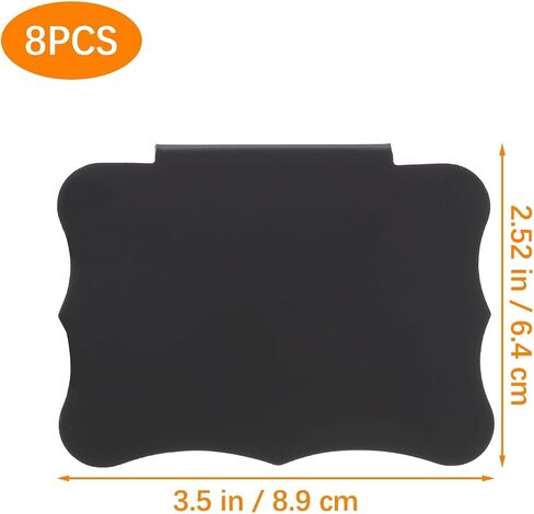 8pcs Tag Label Holders for Storage Bins Wire Shelf Label Clip Retail Pricing Container Cards Stand Magnetic Mini Chalk Boards Display Rack to Rotate Sign PVC Steel Wire in Saudi Arabia