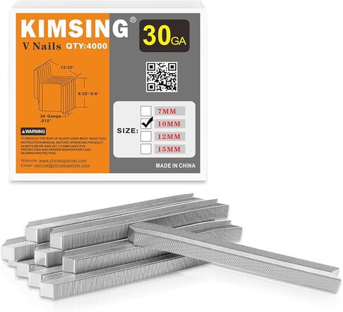 10MM V-Nails 30 Gauge 10.3mm Diameter 10mm Length UNI Hard Wood Type V Nails for V1015 Picture Frame Nailer 4,000 PCS/BOX in Saudi Arabia