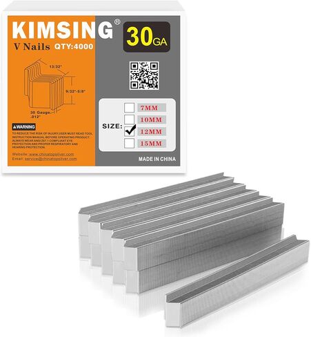 10MM V-Nails 30 Gauge 10.3mm Diameter 10mm Length UNI Hard Wood Type V Nails for V1015 Picture Frame Nailer 4,000 PCS/BOX in Saudi Arabia
