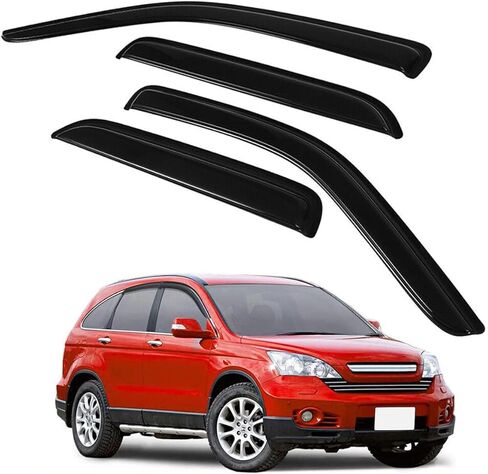 4 قطع أصلية من ظلال النوافذ، مجموعة واقيات المطر المثبتة بشريط خارجي، أقنعة نافذة جانبية لطيفة متوافقة مع 01-12 Escape 08-11 Tribute 05-11 Mariner 94059 in Kuwait