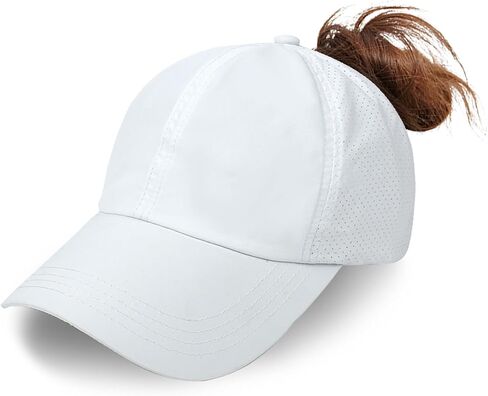 Women's Baseball Cap Ponytail Adjustable Criss Cross Hat for Sport Hiking & Summer Beach Vacation in Saudi Arabia