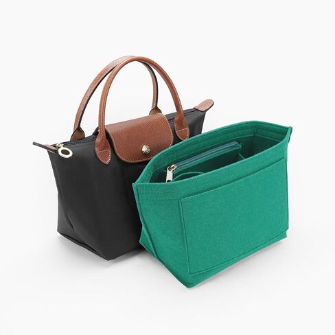 منظم اللباد متوافق مع حقيبة يد Longchamp Le pliage L (أخضر، كبير) in Kuwait