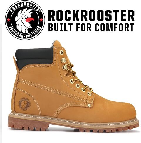 ROCKROOSTER Work Boots for Men, Durable Comfortable and Breatable Work Shoes in Kuwait