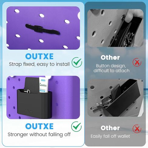 OUTXE 2 حزمة سيليكون حقيبة بوج المنظم إدراج، 2 حزمة كوب حقيبة بوج وحامل الهاتف، مرفق حامل كوب كبير ل40 أوقية ستانلي متوافق مع جميع حقيبة بوج in Kuwait