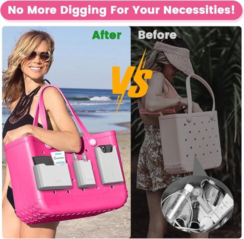 مجموعة إكسسوارات حقيبة بوج من السيليكون من OUTXE، حامل للهاتف الخلوي وحقيبة بوج ونظارات شمسية ومحفظة، وكوب حقيبة بوج وحامل هاتف متوافق مع جميع حقائب بوج in Kuwait