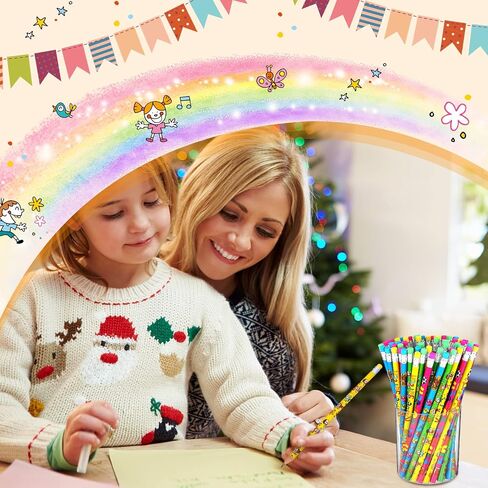 Teling 120 Pcs Kindergarten Pencils Fun Pencils for Kids Kindergarten Teachers Toddler Pencils for Beginners Classrooms Reward Birthday Party Kids Gifts School Office Sketching and Learning Activities in Saudi Arabia