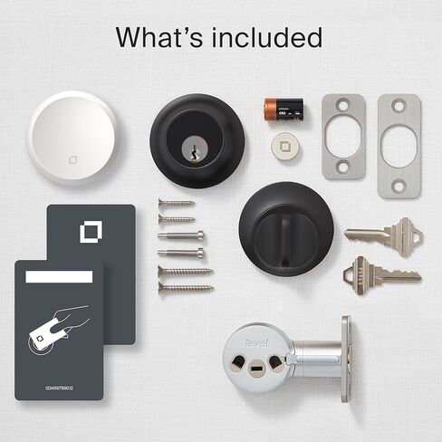 قفل المستوى + اتصال Wi-Fi Smart Lock بالإضافة إلى مفاتيح Apple Home - التحكم عن بعد من أي مكان - يتضمن بطاقات المفاتيح - يعمل مع iOS، Android، Apple HomeKit، Amazon Alexa، Google Home (Satin Nickel) in Kuwait