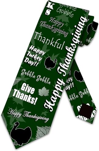 Thanksgiving Ties Fall Turkey Neckties Mens Holiday Tie in Saudi Arabia