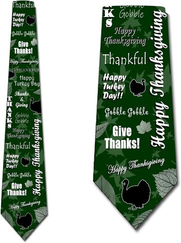 Thanksgiving Ties Fall Turkey Neckties Mens Holiday Tie in Saudi Arabia