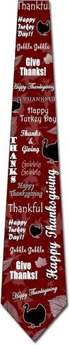 Thanksgiving Ties Fall Turkey Neckties Mens Holiday Tie in Saudi Arabia