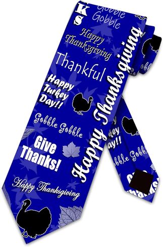 Thanksgiving Ties Fall Turkey Neckties Mens Holiday Tie in Saudi Arabia