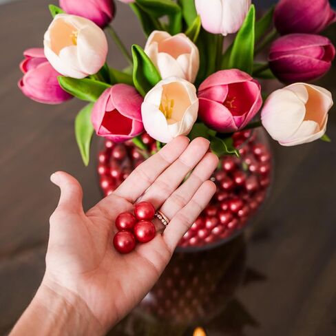 Galashield Black Marbles for Vases | Glass Marbles Bulk Vase Fillers | Glass Beads for Vases, Round Marble 1lb, (approx. 80 pcs) in Saudi Arabia