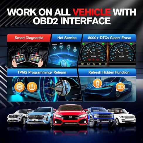 كابل تمديد Autel obdii obd2 16 pin y، 16pin 1x ذكر إلى 2x أنثى محول موصل تمديد، لجميع مركبات obd ii (1ft/30cm) in Kuwait