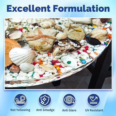JANCHUN 1 Gallon Crystal Clear Epoxy Resin Kit,No Bubble High Gloss Casting and Coating for Art Resin, Jewelry Making, River Table Tops, DIY,Tumblers, Molds, Art Painting in Saudi Arabia