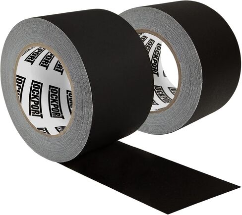 Lockport Black Gaffers Tape 45 Yards x 3 inch - Black Gaff Tape - No Residue, Water Resistant, Non-Reflective, Easy Tear - Multipurpose Black Tape - Black Gaffer Tape in Saudi Arabia