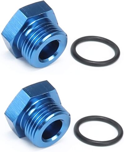 -16 AN Aluminum Male Plug with 16AN O Ring Black in Saudi Arabia