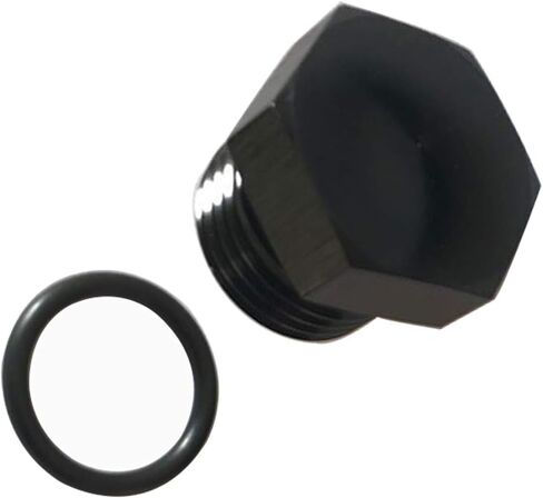 -16 AN Aluminum Male Plug with 16AN O Ring Black in Saudi Arabia